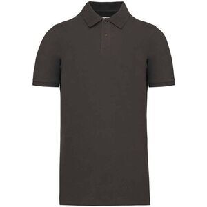 Kariban Mens Pique Natural Polo Shirt / Dark Grey